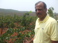 Kapil Grover at one of the vineyards