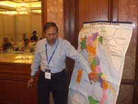 Subhash Arora explaining the wine regions of italy