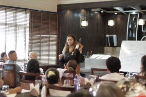 Priyanka Save, Fruit Wine Ambassador of Meghalaya, Conducting training for Wine Makers