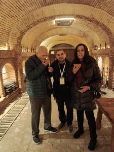 Tasting Qvevri wines at the Kvareli Cave in the Kakheti Winery