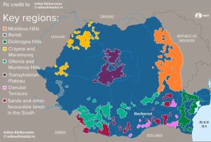 Wie regions Romania