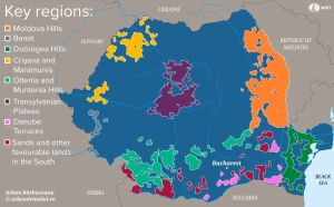 Wie regions Romania