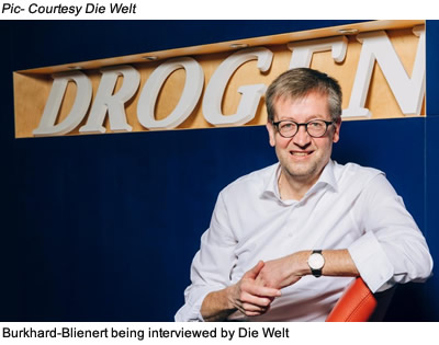 Burkhard-Blienert being interviewed by Die Welt