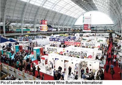 Pic of London Wine Fair courtesy Wine Business International