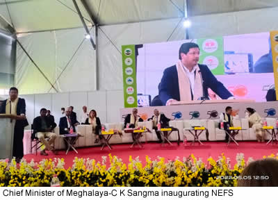 Chief Minister of Meghalaya-C K Sangma inaugurating NEFS